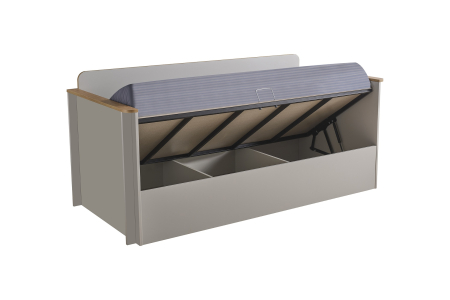 Pat cu spatiu depozitare pentru copii mici (Toddler Bed) 90x200 cm, colecția Sirius [2]