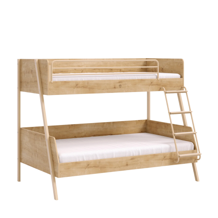 Paturi pentru adolescenti - Pat etajat pentru camera copii, Colectia Mocha (90x 200-120x200 cm)