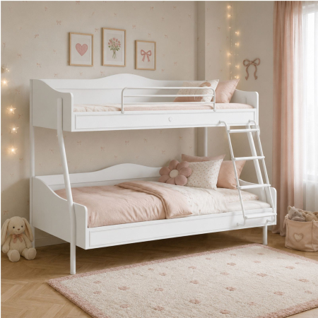 Paturi supraetajate - Pat etajat pentru copii, Colectia Romantic (90x 200-120x200 cm)