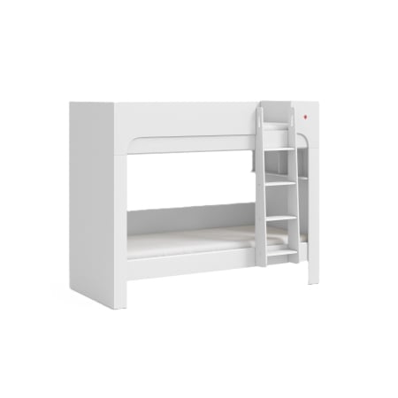 Paturi supraetajate - Pat etajat pentru copii, design funcțional și modern Colectia Varia white 90x200 cm