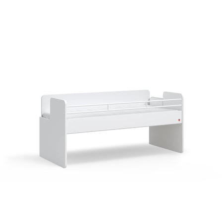 Pat etajat pentru copii Studio White, cu birou si dulap – saltea 90x200 cm [5]