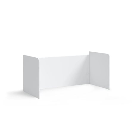 Pat etajat pentru copii Studio White, cu birou si dulap – saltea 90x200 cm [4]