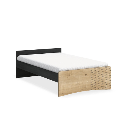 Paturi 120x200 cm - Pat fara tablie, Colectia Black (120x200 cm)