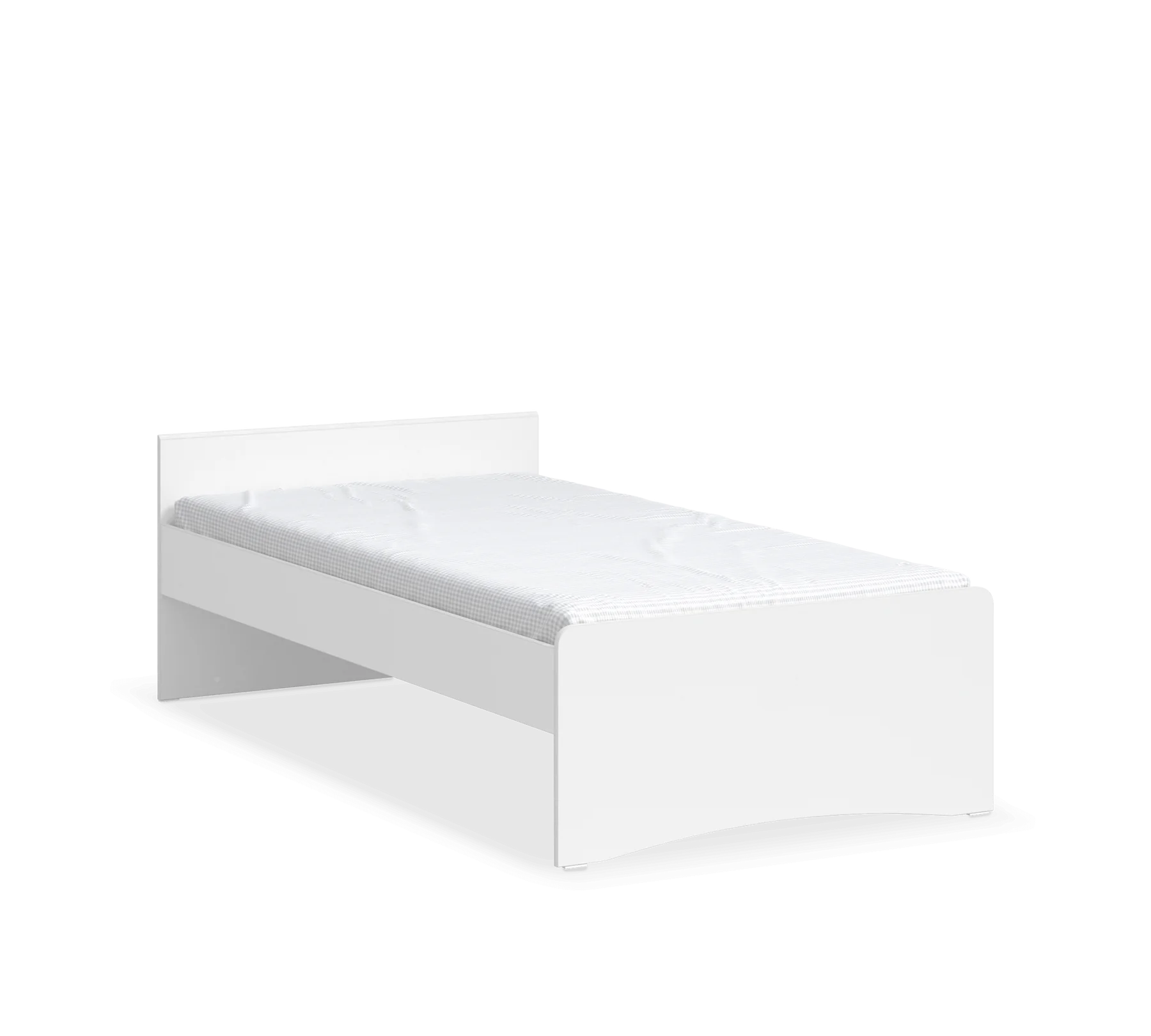 Colectia Studio - Pat fara tablie, Colectia Studio White (100x200 cm)