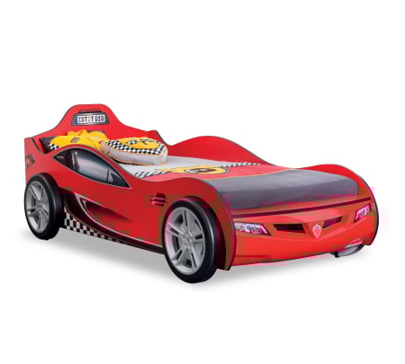 Colectia Racecup - Pat masina Coupe-rosie, colectia Champion Racer 90x190 Cm
