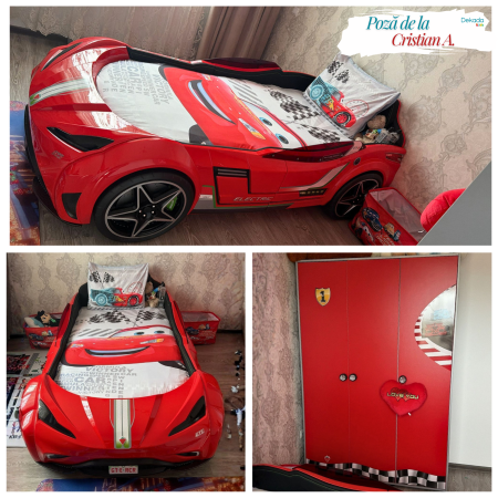 Pat masina GTE-rosu, colectia Champion Racer 100x190 cm [9]