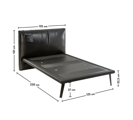 Pat pentru adolescentilor Colectia Dark Metal 120x200 cm [3]