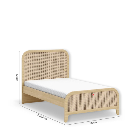 Pat pentru copii 120x200 cm - modern, port USB, colectia Loof New [4]
