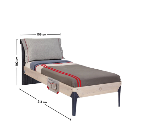 Pat pentru copii Colectia Trio 100x200 cm [5]