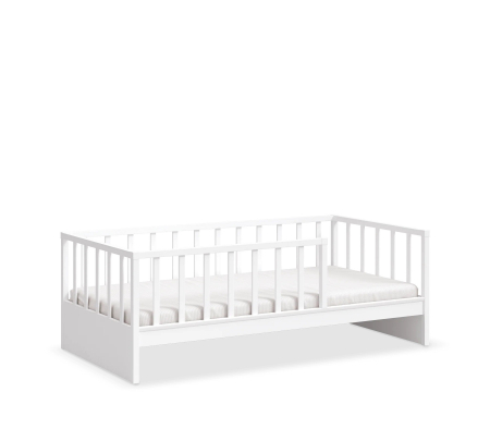 Colectia Montessori Baby - Pat tip canapea pentru copii Montes White (100x200 cm)