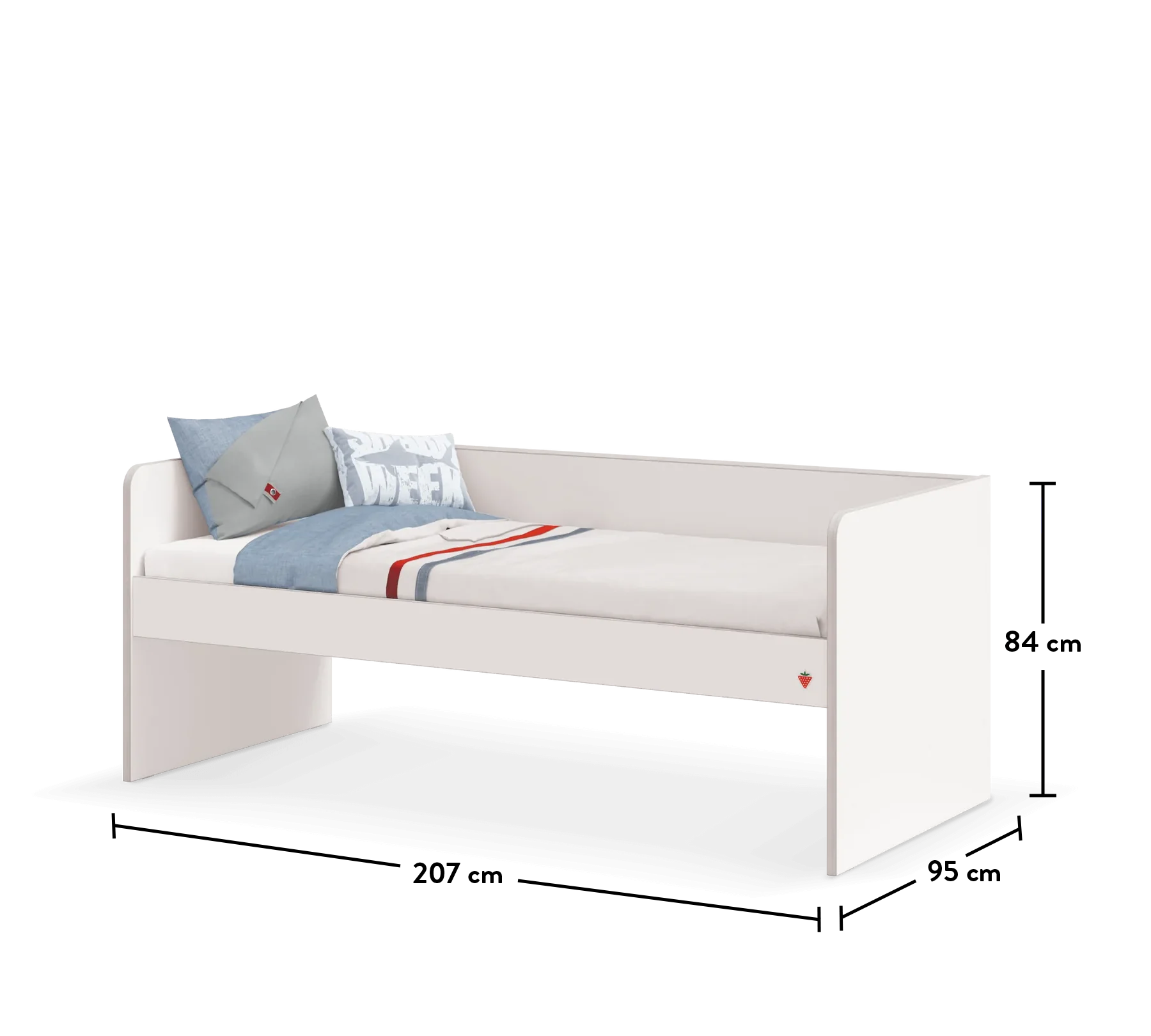 Pat Studio White pentru copii (90x200 cm)- partea de jos [5]