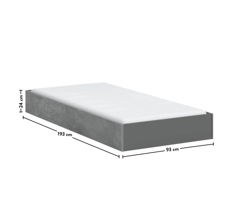 Pat suplimentar  90 x190 cm pentru copii si tineret Colectia Space Gray [3]