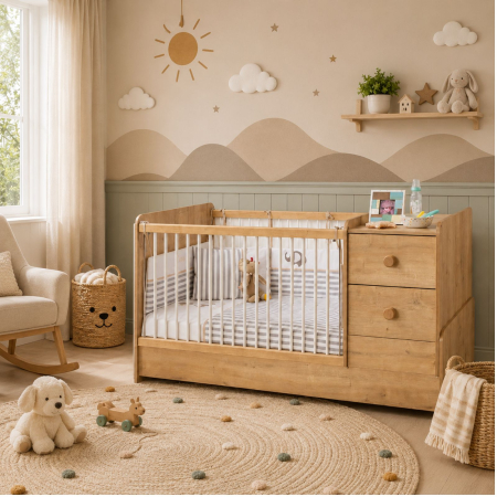 Colectia Mocha Baby - Patut bebelusi colectia mocha baby natura
