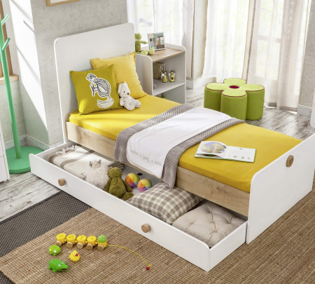 Pat transformabil cu sertare 80 x 180 cm Natura Baby [2]