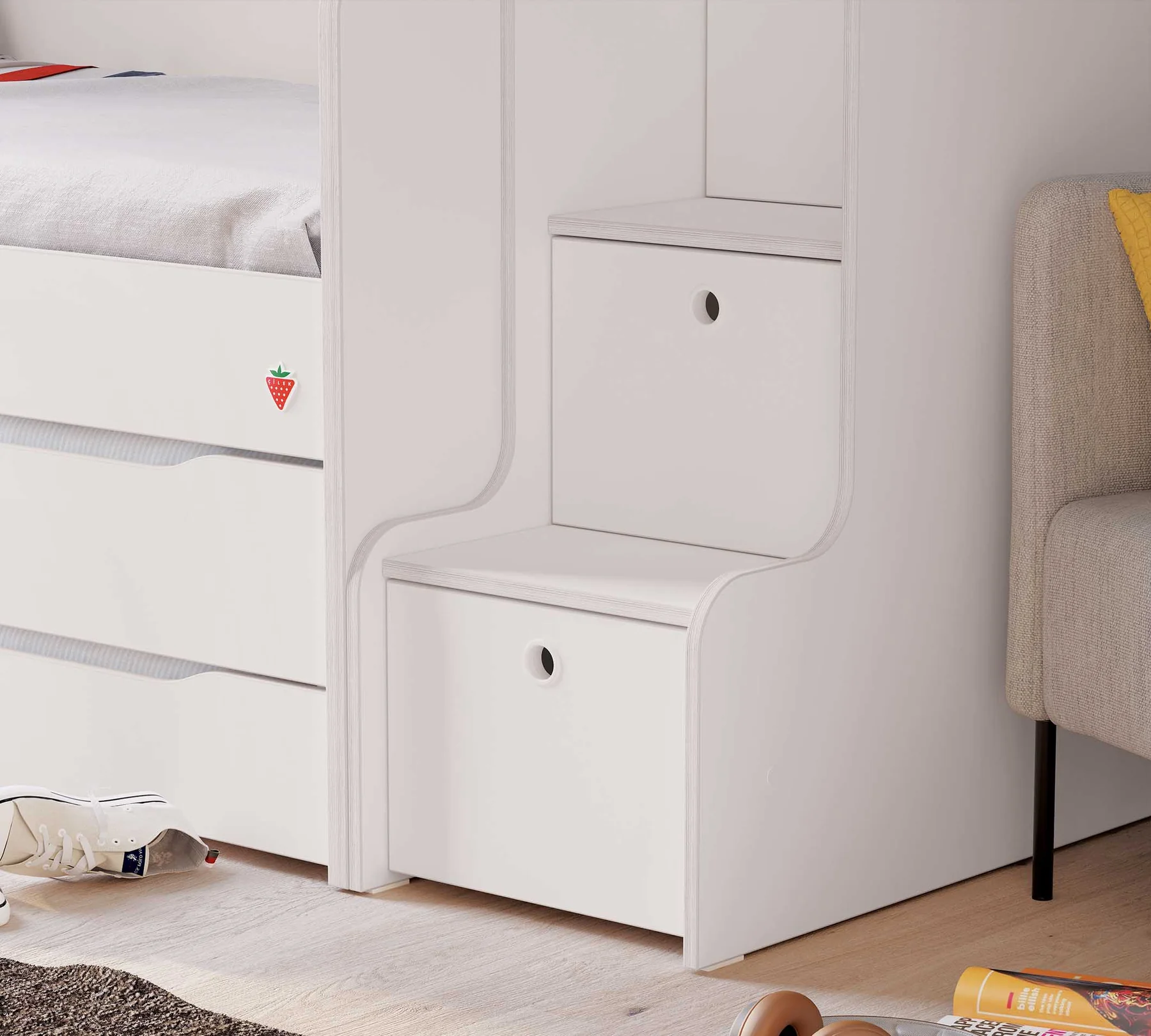Scara pentru pat etajat Studio White [5]