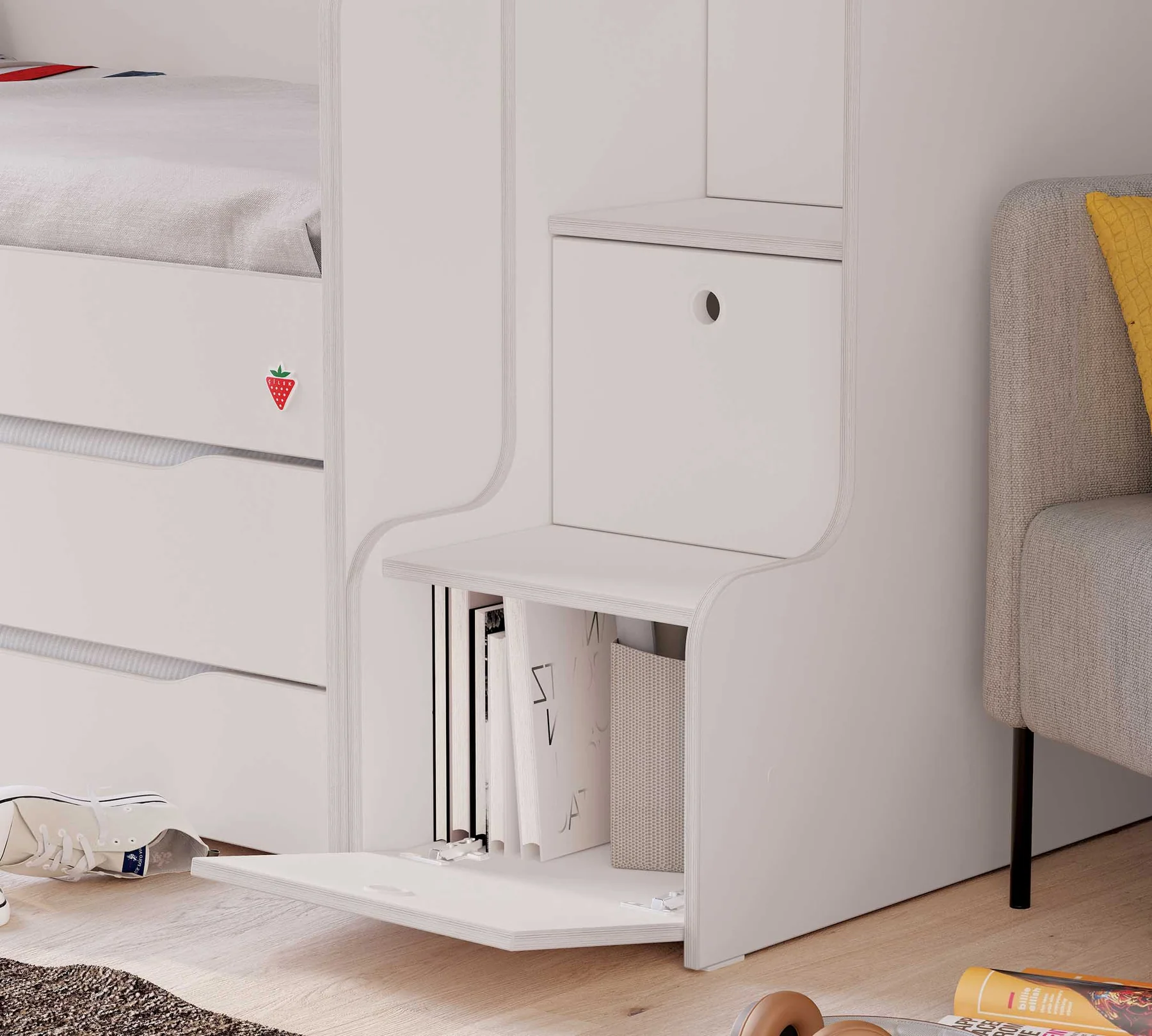 Scara pentru pat etajat Studio White [4]