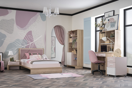 Scaun ergonomic Angel City Roz pentru camera copiilor – reglabil pe înălțime și husă detașabilă [8]