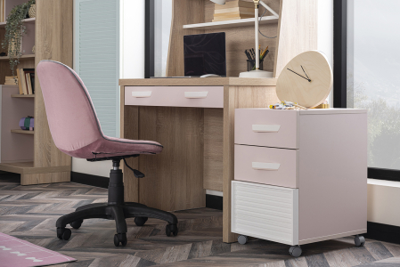 Scaun ergonomic Angel City Roz pentru camera copiilor – reglabil pe înălțime și husă detașabilă [2]