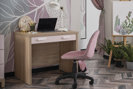 Scaun ergonomic Angel City Roz pentru camera copiilor – reglabil pe înălțime și husă detașabilă [4]