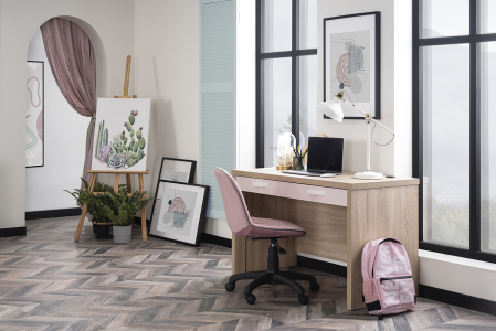 Scaun ergonomic Angel City Roz pentru camera copiilor – reglabil pe înălțime și husă detașabilă [5]