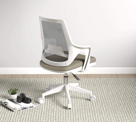 Scaun ergonomic Flex verde kaki pentru camera copii, cu roți și spătar ventilat [4]