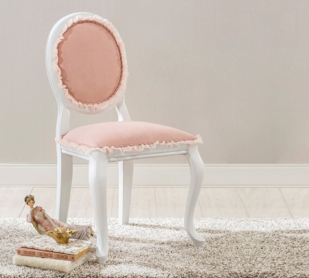 Scaun pentru copii, tapitat cu stofa cu picioare din lemn Dream Salmon [1]