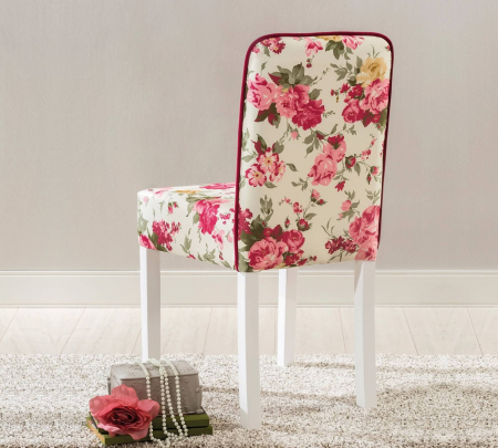 Scaun pentru copii, tapitat cu stofa cu picioare din lemn Summer Chair With Flower [2]