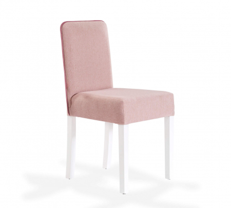 Scaune copii - Scaun pentru copii, tapitat cu stofa cu picioare din lemn Summer Pink