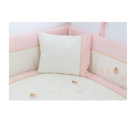 Catalog mobila - Set lenjerie pentru patut bebe, colectia Queen Baby 75x115 cm