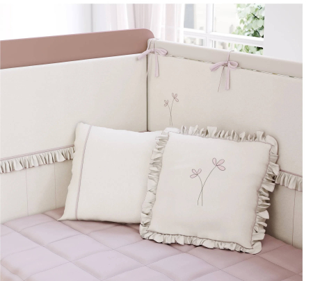 Colectia Elegance Baby - Set lenjerie pentru patut bebe, colectia Rossy Baby 75x115 cm