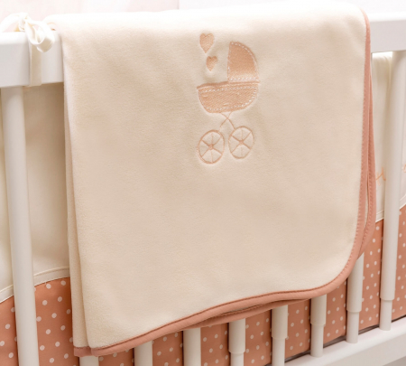 Set lenjerie pentru patut bebe, colectia Romantic baby 80x130 cm [2]
