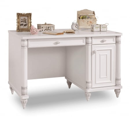 Set Studiu Complet Romantic – Birou + Biblioteca + Unitate Superioara [1]