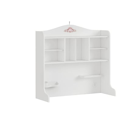 Set Studiu Complet Rustic White – Birou mic + Biblioteca + Unitate Superioara - Cilek [4]