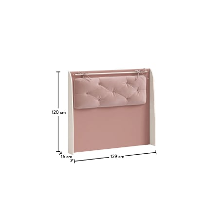 Tablie pal si decor tapitat pentru pat 120x200 cm, Colectia Elegance [8]