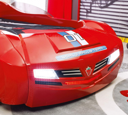 Pat Tematic Formula 1 Biturbo Red pentru Copii, 195x90cm, Efect Luminos [3]