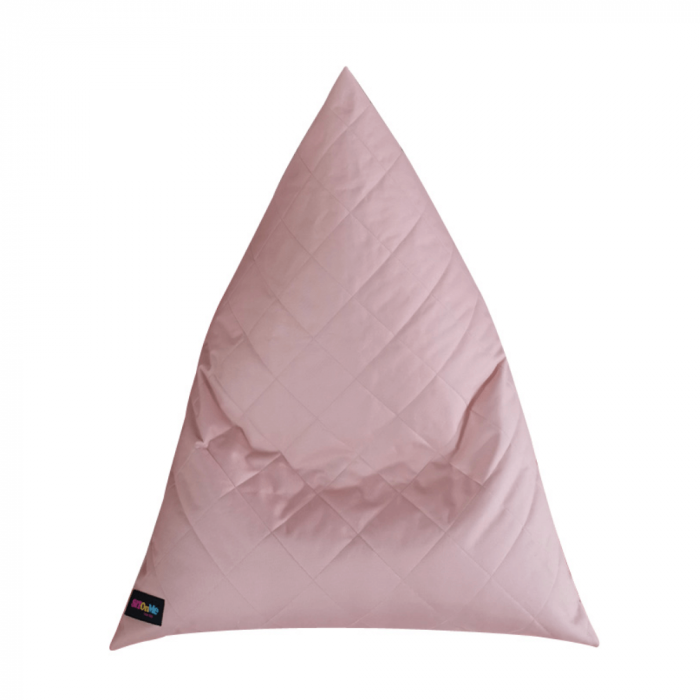 Fotoliu tip sac, material textil roz deschis, VETOK [2]
