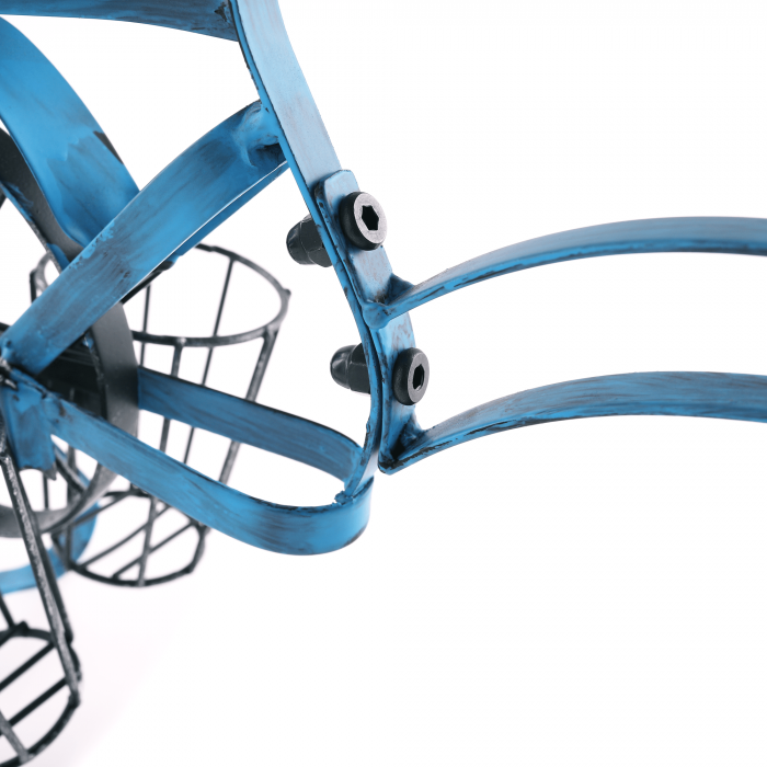 Ghiveci RETRO in forma de bicicleta, negru / albastru, ALBO [10]