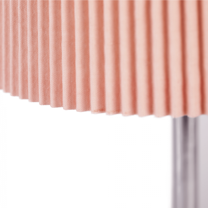 Lampa de masa, din metal / material textil roz, GAIDEN [6]