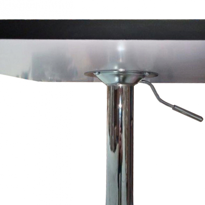 Masa pentru bar cu inaltimea reglabila, negru, 57x84-110 cm, FLORIAN [3]