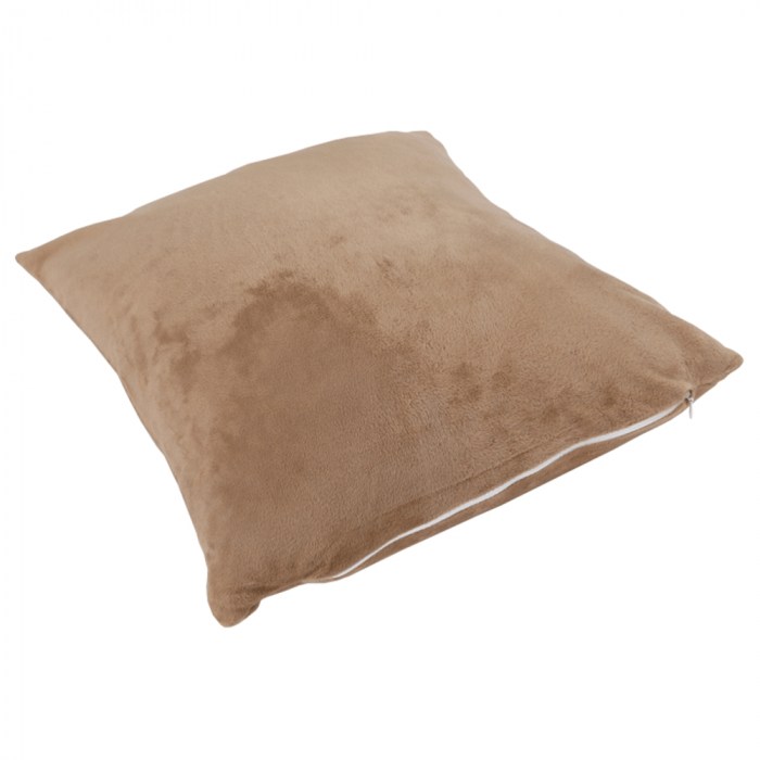 Perna, material textil de catifea maro deschis, 45x45, ALITA TIPUL 4 [4]