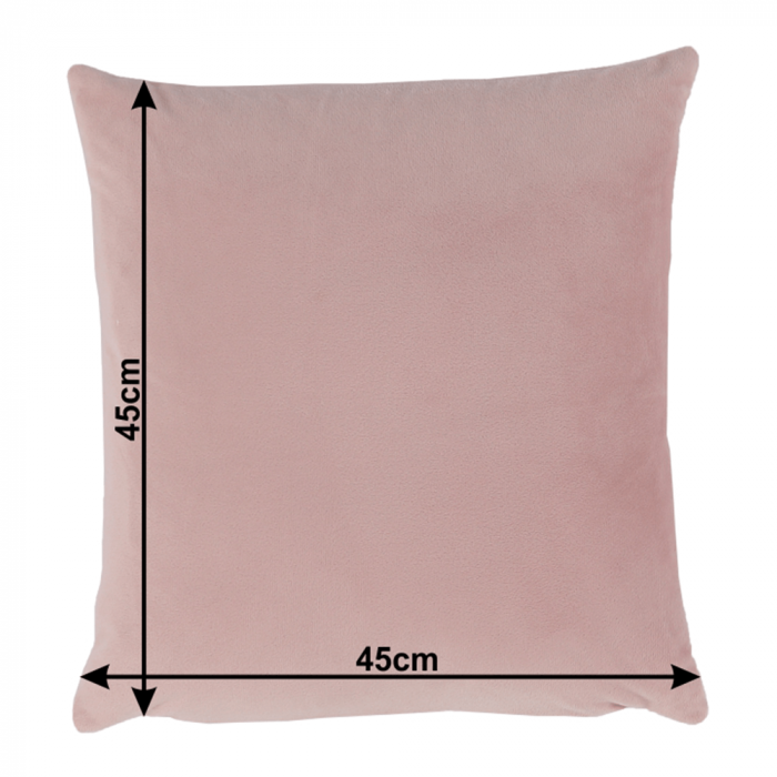 Perna, material textil de catifea roz pudra, 45x45, ALITA TIPUL 2 [17]