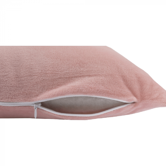 Perna, material textil de catifea roz pudra, 60x60, OLAJA TIPUL 2 [9]