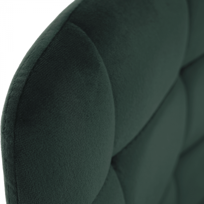 Scaun de bar, material textil Velvet verde inchis, CHIRO NEW [4]