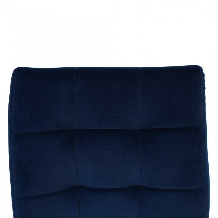 Scaun de masa, tesatura albastra din catifea / crom, GERDA NEW [11]