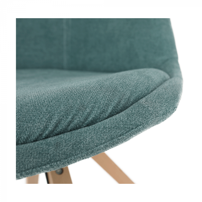 Scaun, material textil verde mentol/lemn fag, SABRA [7]