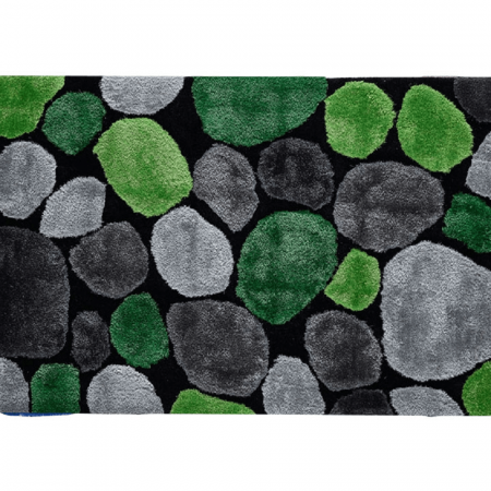 Covor 100x140 cm, verde/gri/negru, PEBBLE TYP 1 [0]