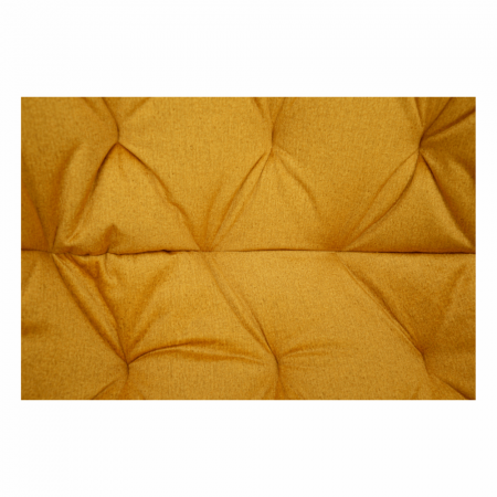 Fotoliu de design, material textil Velvet galben, FEDRIS [2]
