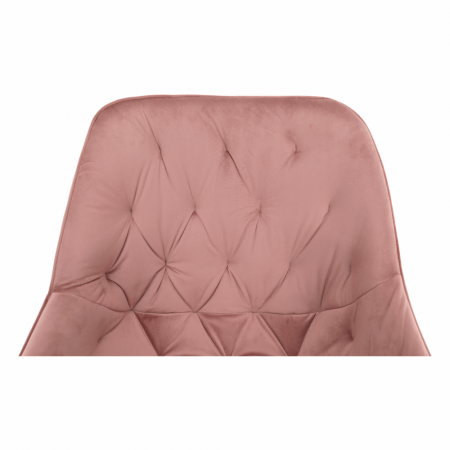 Fotoliu de design, material textil Velvet roz, FEDRIS [5]