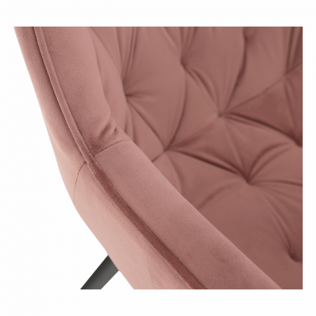 Fotoliu de design, material textil Velvet roz, FEDRIS [16]