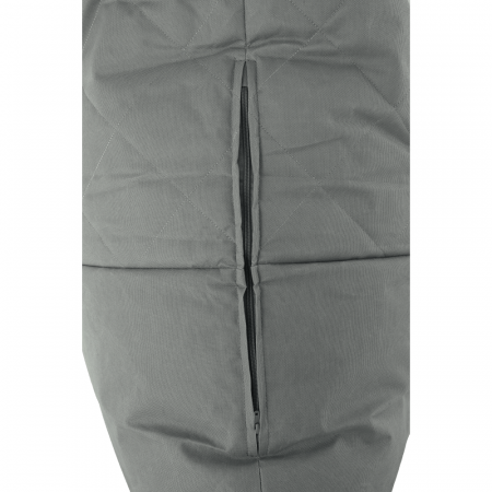 Fotoliu tip sac, material textil gri deschis, VETOK [3]